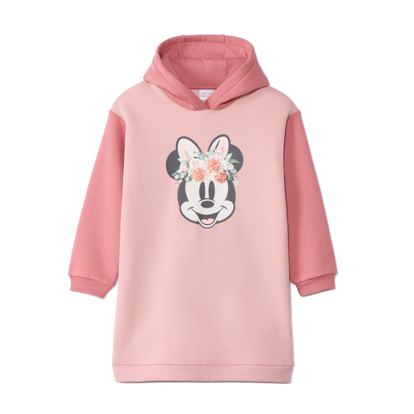 Robe à capuche en molleton Minnie Disney pour fille 