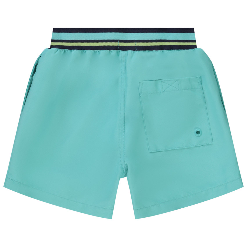 Short de bain en microfibre polyester print fantaisie pour garçon 