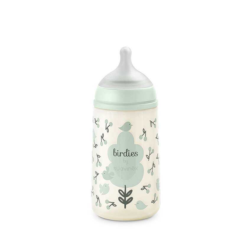 Biberon 270ml avec tétine SX Pro M Birdies vert 