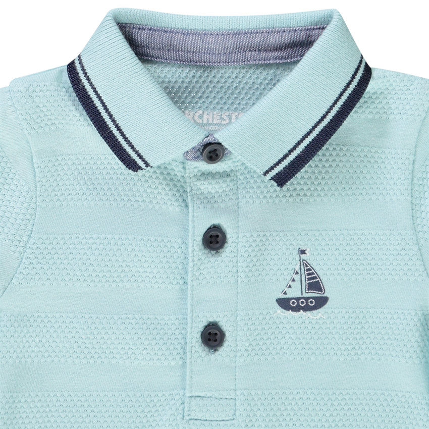 Polo manches courtes print fantaisie pour bébé garçon 