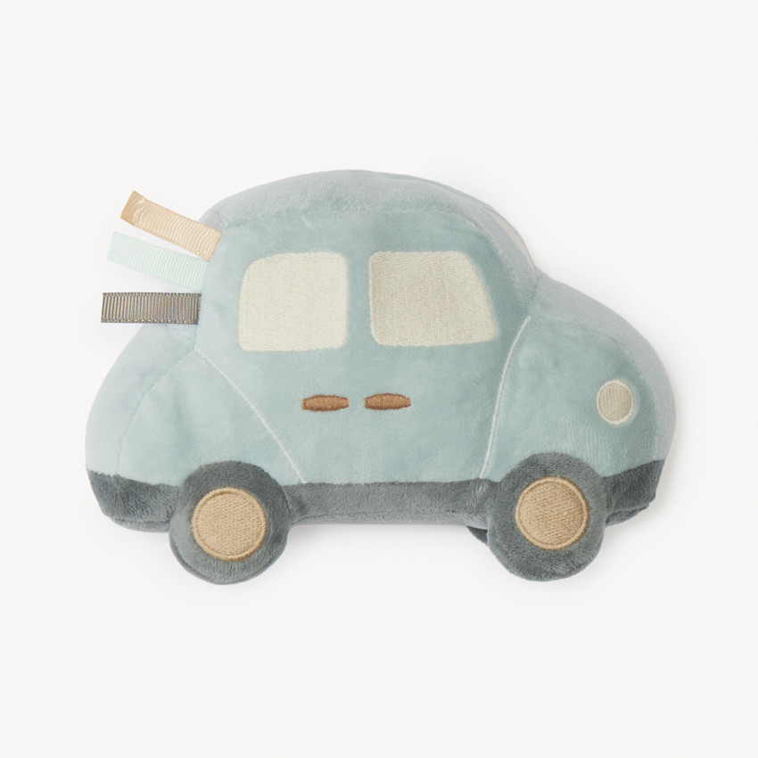 Doudou automobile en velours pour bébé garçon 