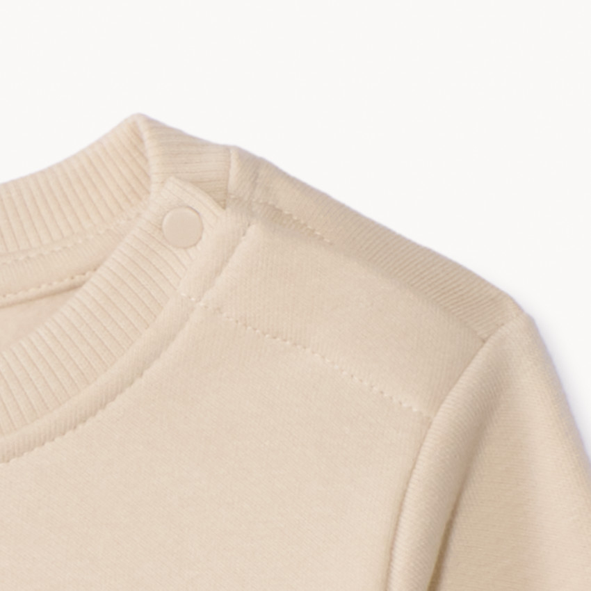 Sweatshirt van fleece met reliëfprint voor babyjongens 