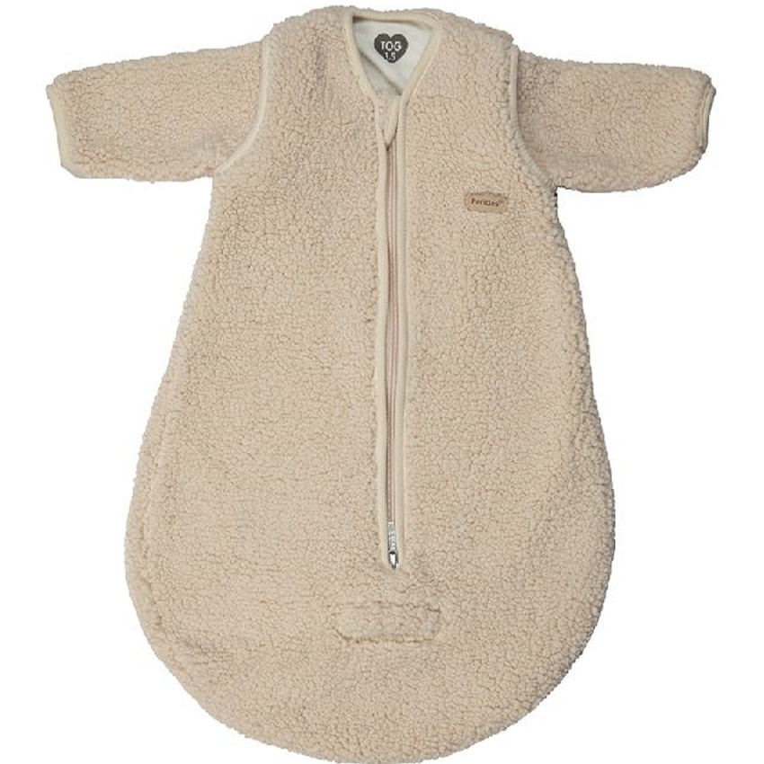 Slaapzak met mouwen 70cm Crème  