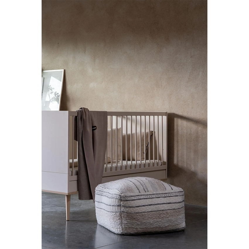 Bed Flow 70x140cm omvormbaar in klein juniorbed 70x170 Clay 