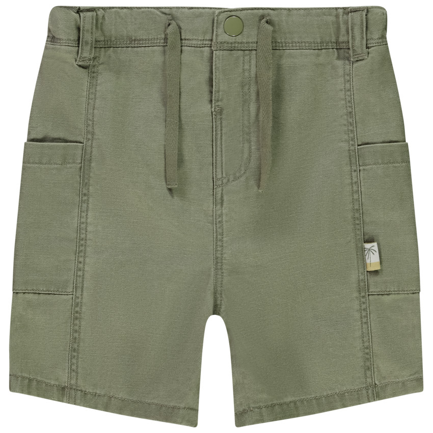 Bermuda en sergé uni pour bébé garçon 