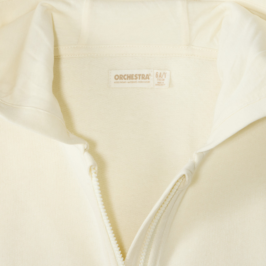 Effen fleece vest met capuchon voor meisjes 