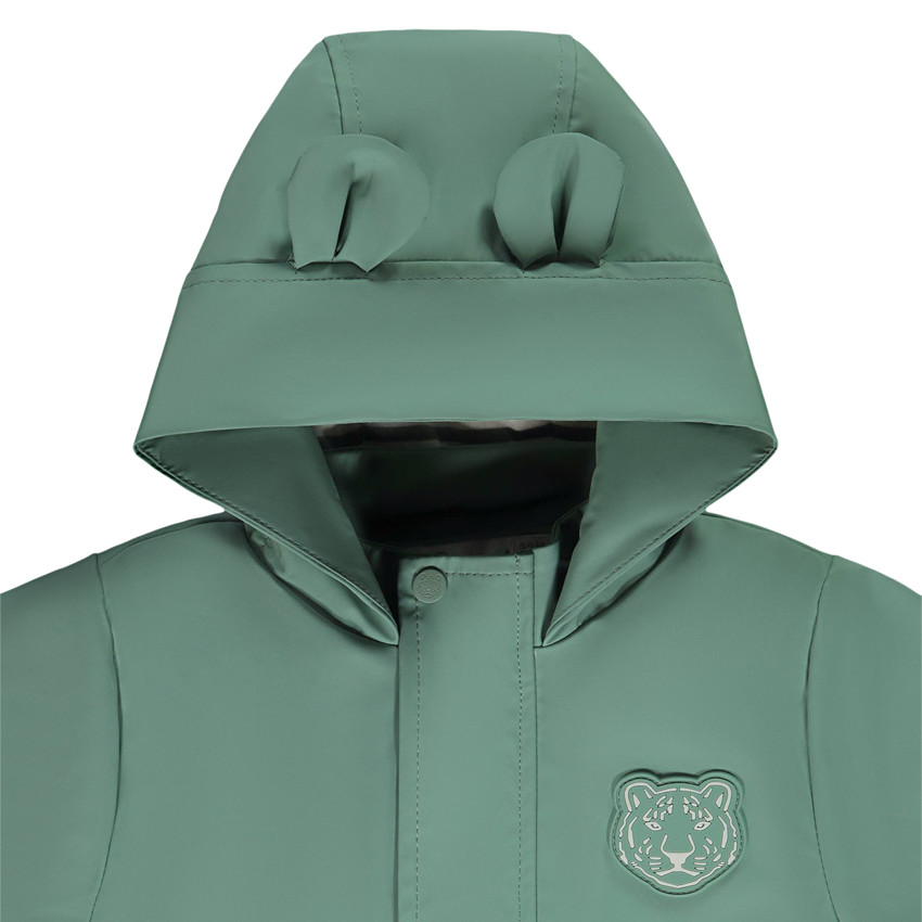 Parka gomme à capuche ludique tigre pour bébé garçon 