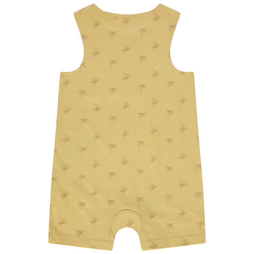 Korte jumpsuit mouwloos met palmen voor baby jongen 