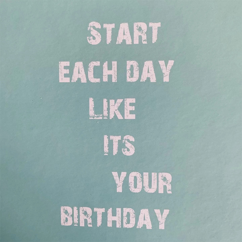 Livre d'anniversaire "Texte Néerlandais" Menthe 