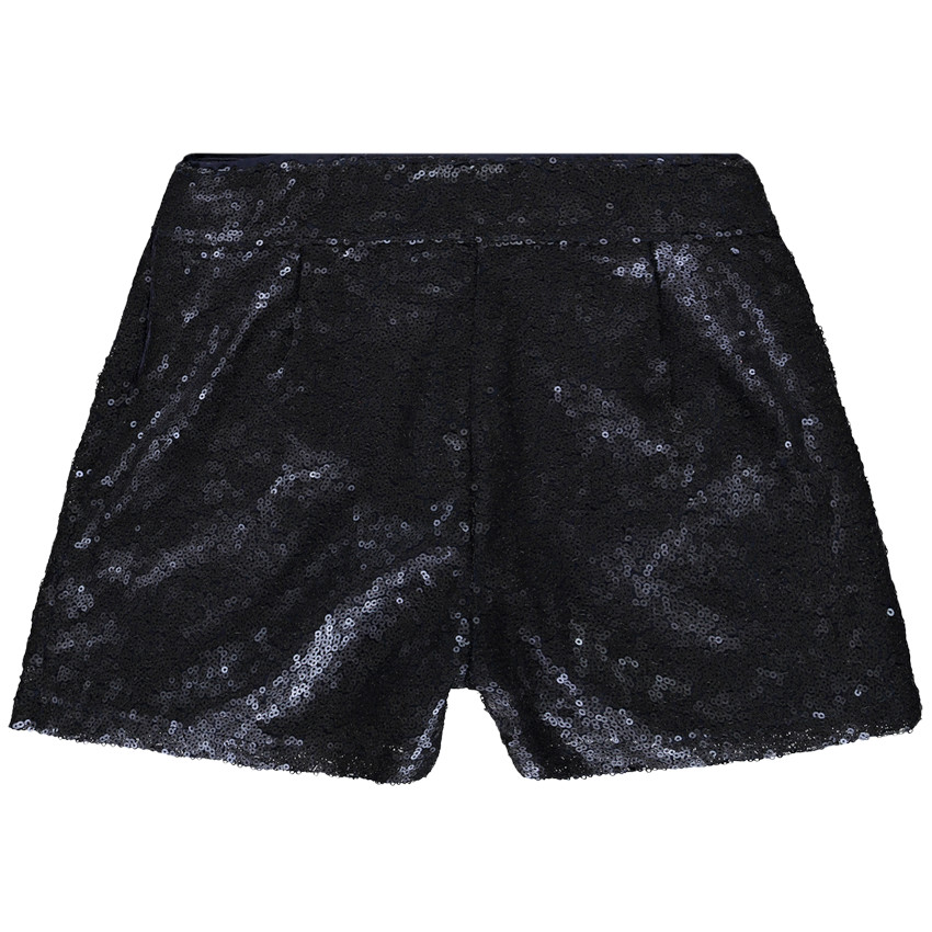 Short met pailletten en satijnen voering voor meisjes 