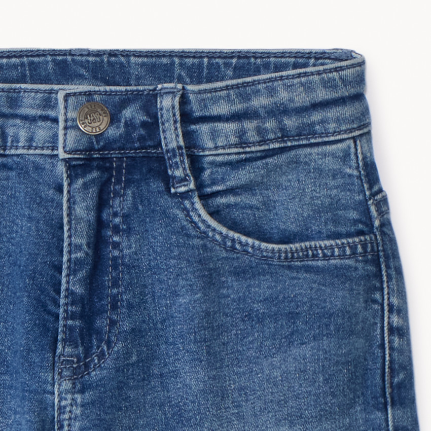 Jongens cargo jeans met verwaslook en zakken 