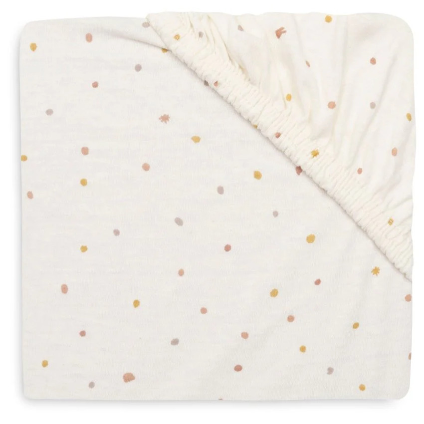 Drap housse lit 60x120 jersey Pretty Kangaroots & Dusty Dot 
