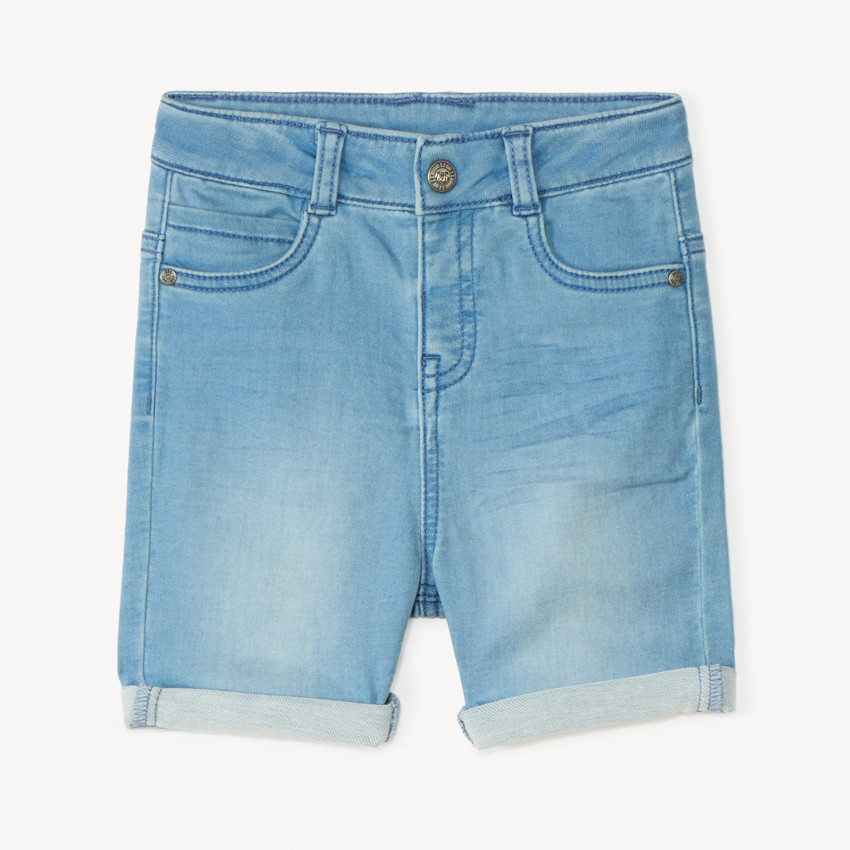 Bermuda effet jean froissé pour bébé garçon 