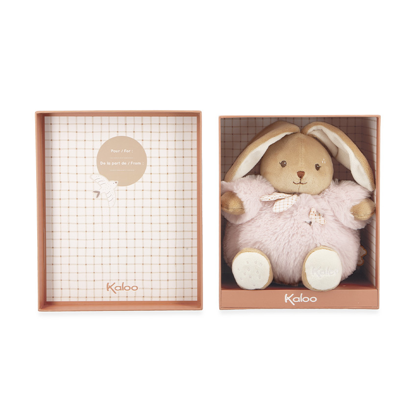 Peluche lapin Patapouf rose 