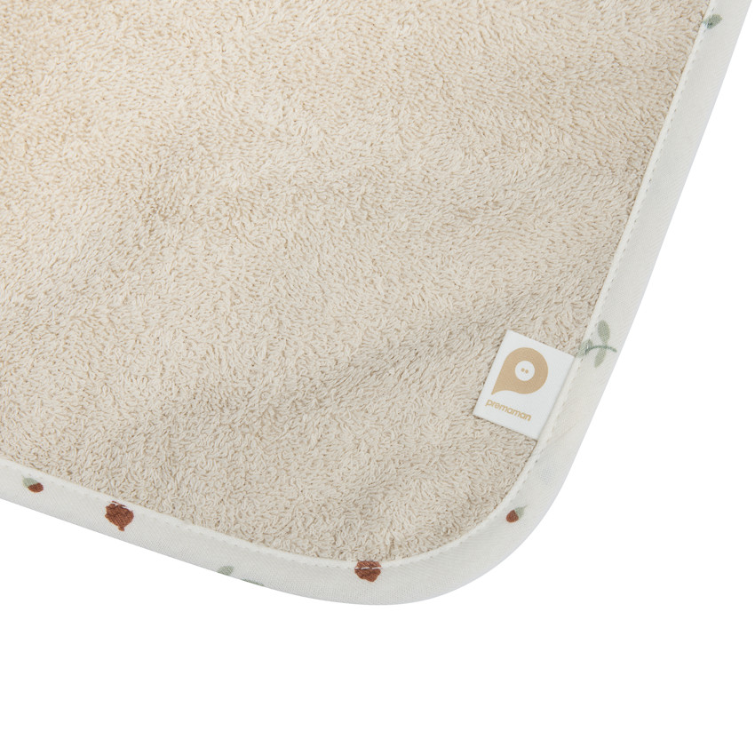 Badset met kap en washandje Roi des Forêts beige 