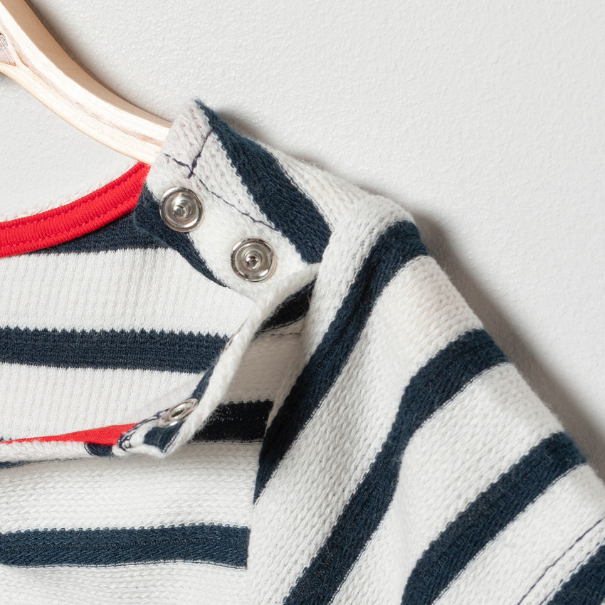 Jurk in gaas 2-in-1 effect korte mouwen voor baby meisjes 