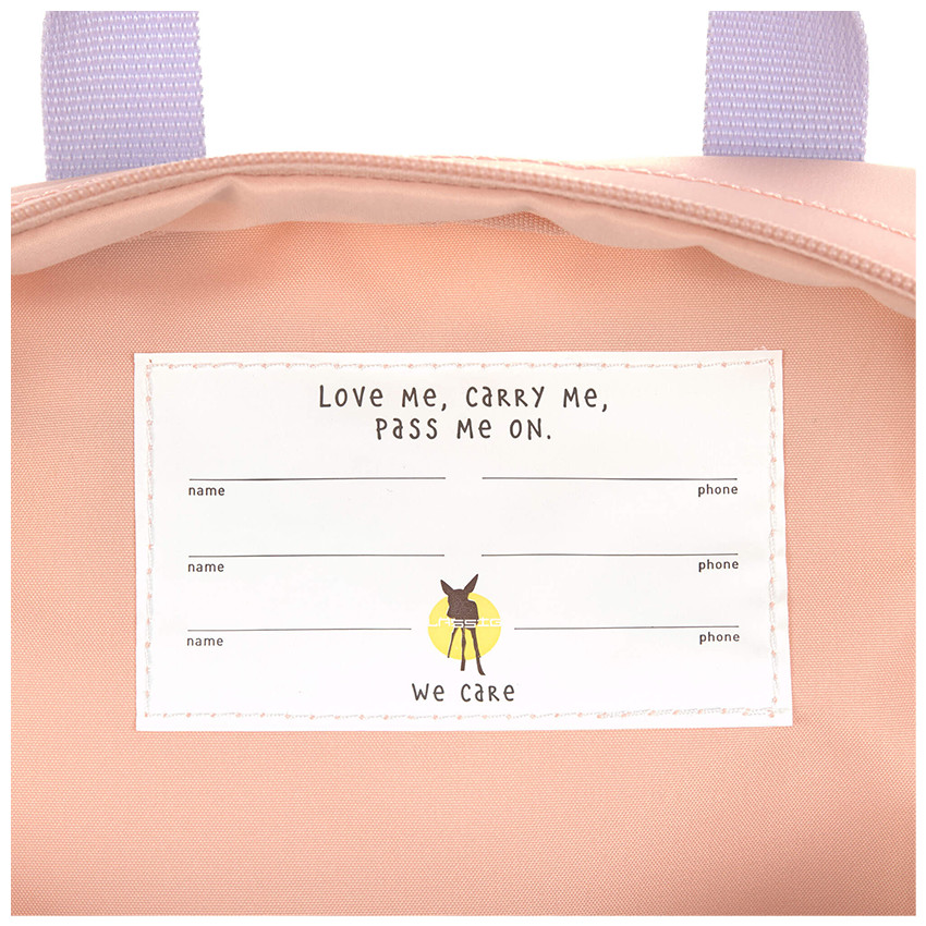 Sac à dos enfant Little Gang carré Cherry Peach 