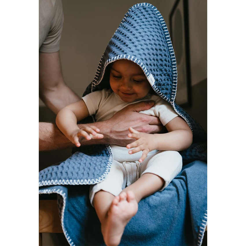 Wikkeldeken Antwerp 100x100cm Bluestone 