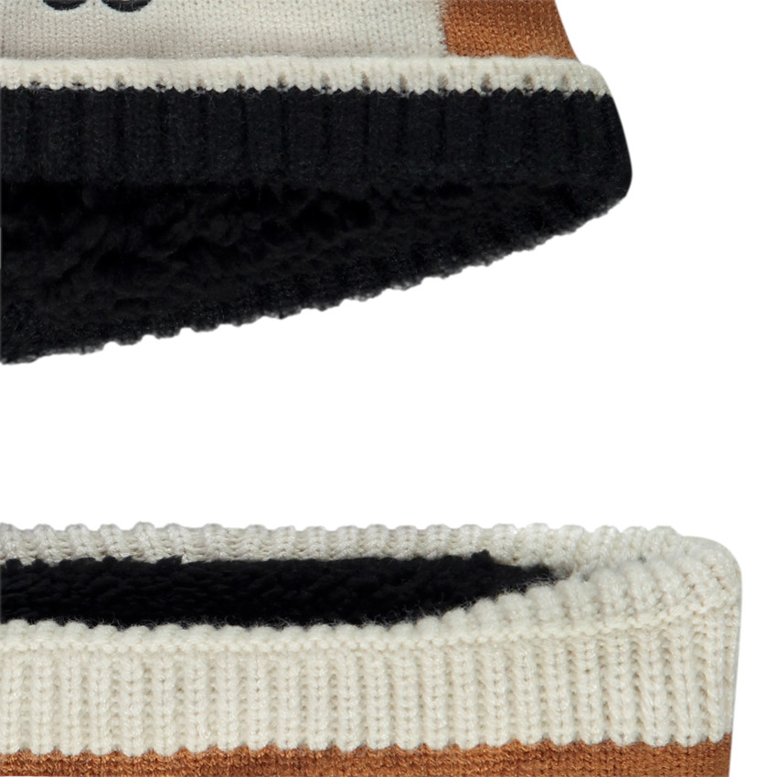 Snood en muts met speelse vos voor baby jongen 