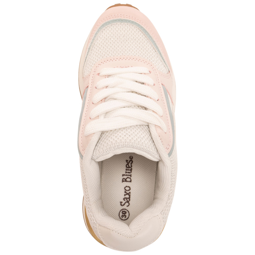 Baskets de sport en mesh avec empiècements pour fille 