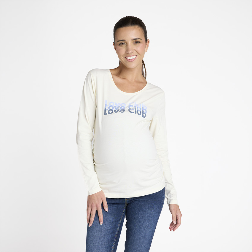 T-shirt manches longues de grossesse print Love Club 