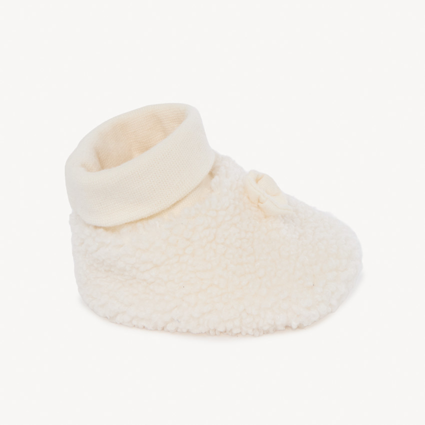 Schoenen van schapenbont voor meisjesbaby's 
