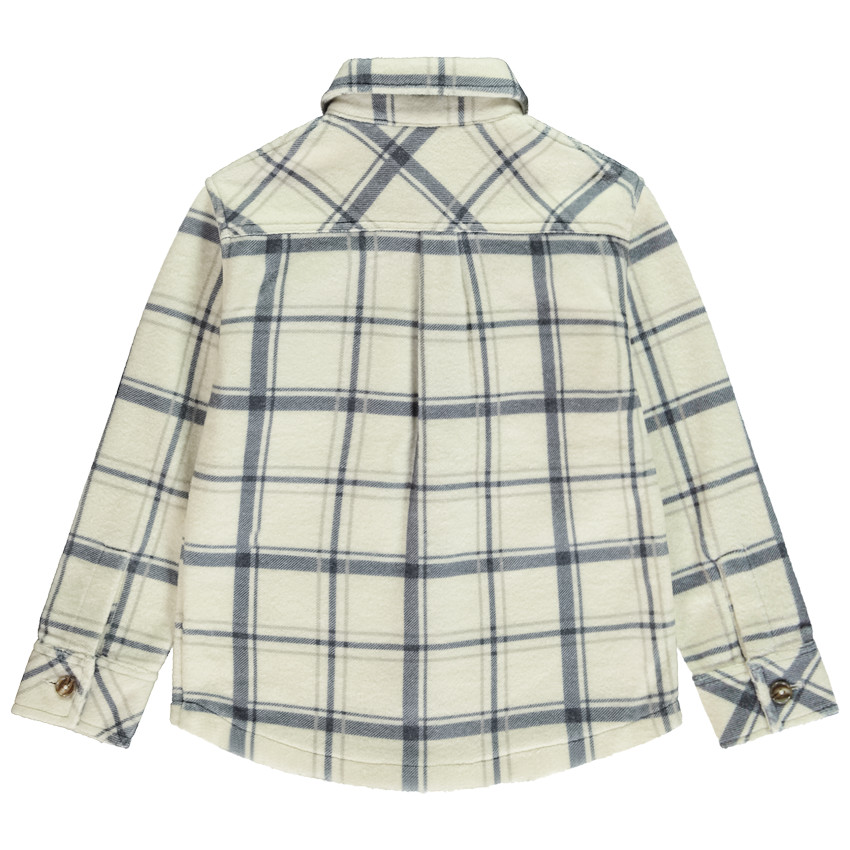 Surchemise avec poche et imprimé carreaux pour garçon  