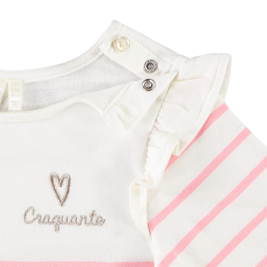 Rok met volantjes en gouden borduursels voor babymeisjes 