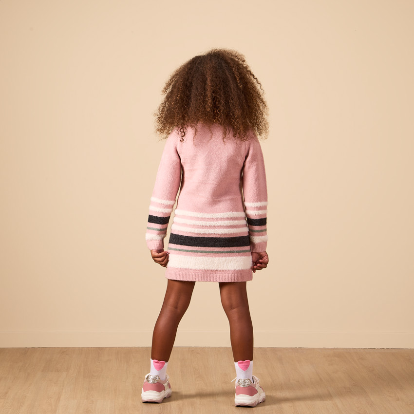 Gestreepte gebreide jurk van Minnie Disney voor meisjes 