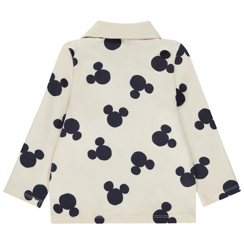 Polo manches longues imprimé Mickey Disney pour bébé garçon 