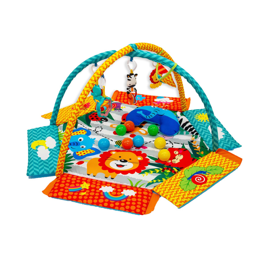 Tapis d'éveil avec balles  Carnaval de la jungle 