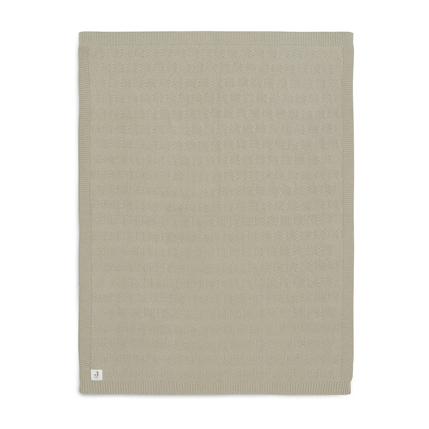 Couverture berceau Grain Knit 75x100 cm - Vert Olive 