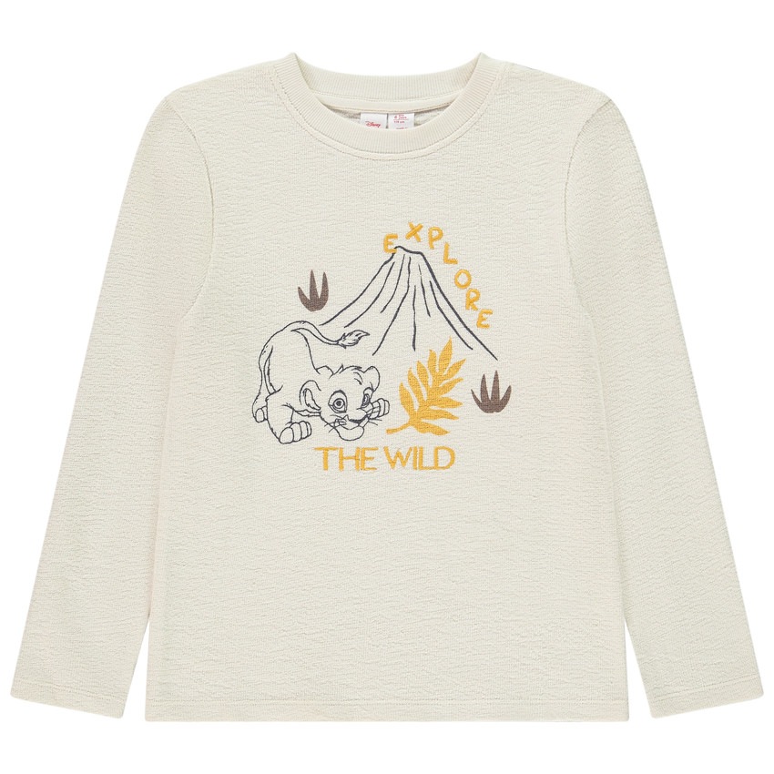 T-shirt manches longues texturé Simba Disney pour garçon 