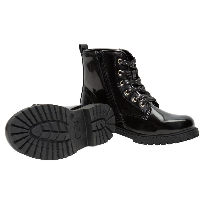 Verniste laarsjes met veters en ritssluiting van Lulu Castagnette 