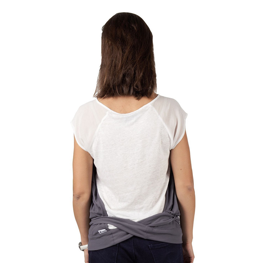 Top voor borstvoeding - Grijs antraciet 