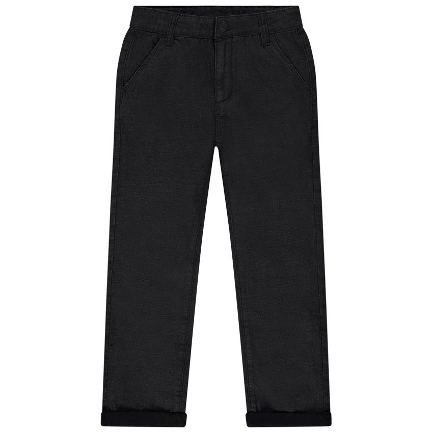 Rechtdoorlopende stofbroek voor jongens 