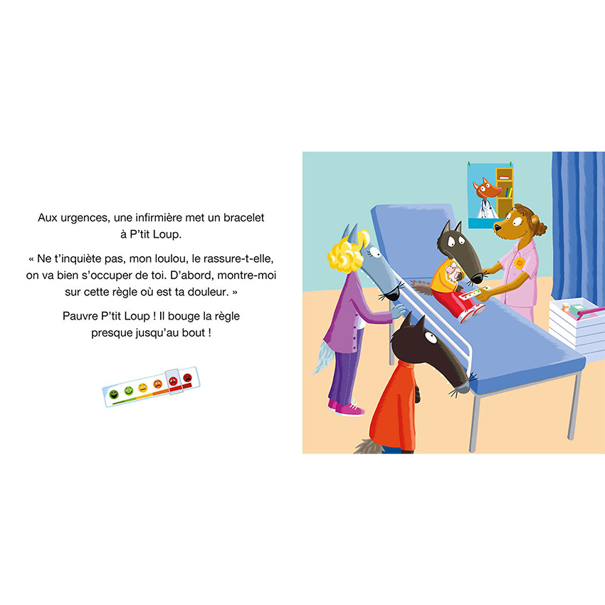 Boek FR P'tit Loup va à l'hôpital 2jaar+ 