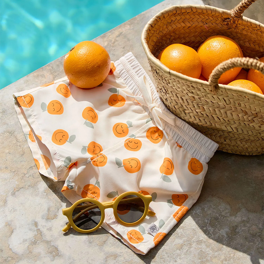 Short de bain T86 (13-18 mois) Orange Sea Salt 