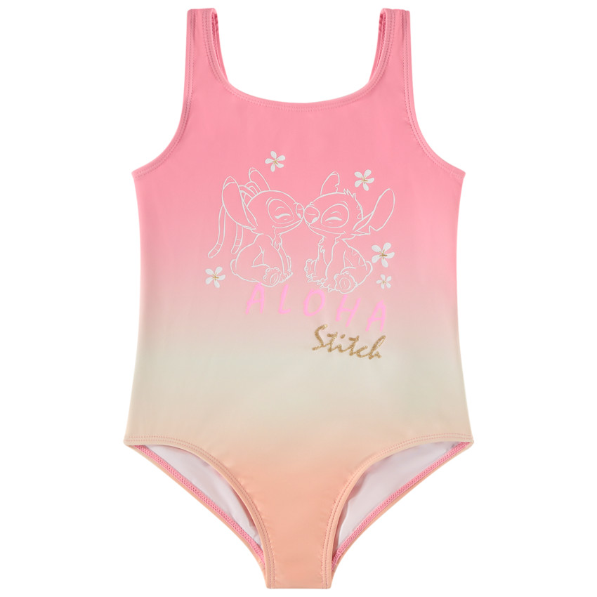 Eendelig badpak Stitch Disney tie and dye effect voor meisjes 