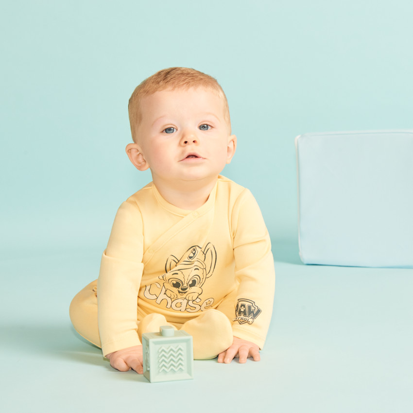 Dons goed licht in interlockprint Chase van de Paw Patrol voor babyjongens (verschillende afwerkingen afhankelijk van de leeftijd) 
