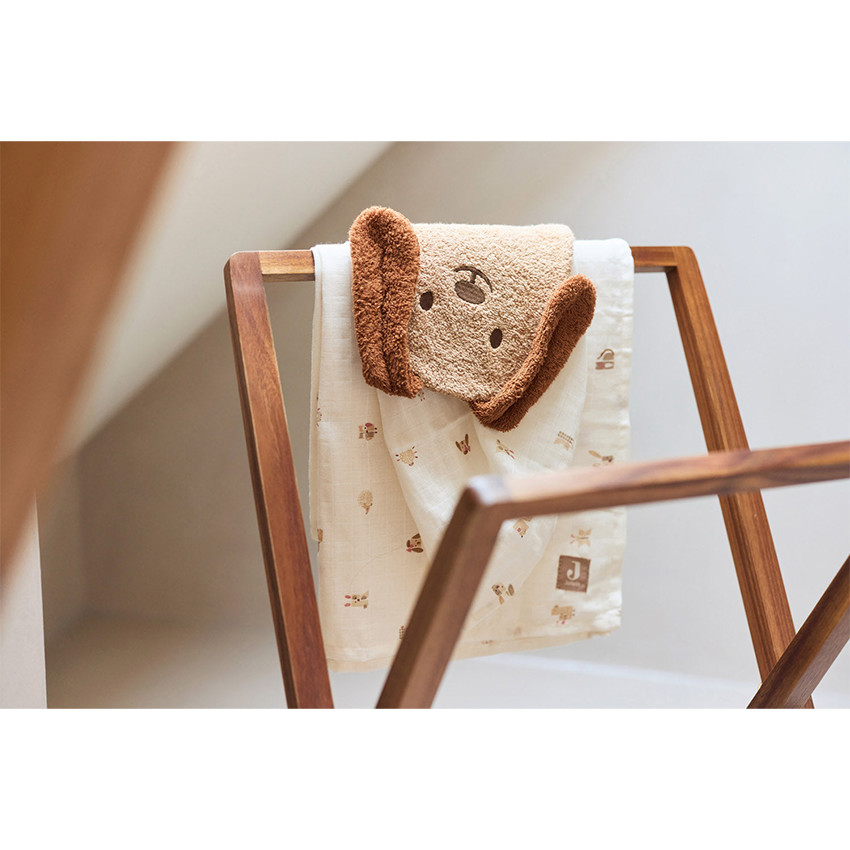 Lange tétra gaze de coton 115x115cm 2pcs Animal Friends  