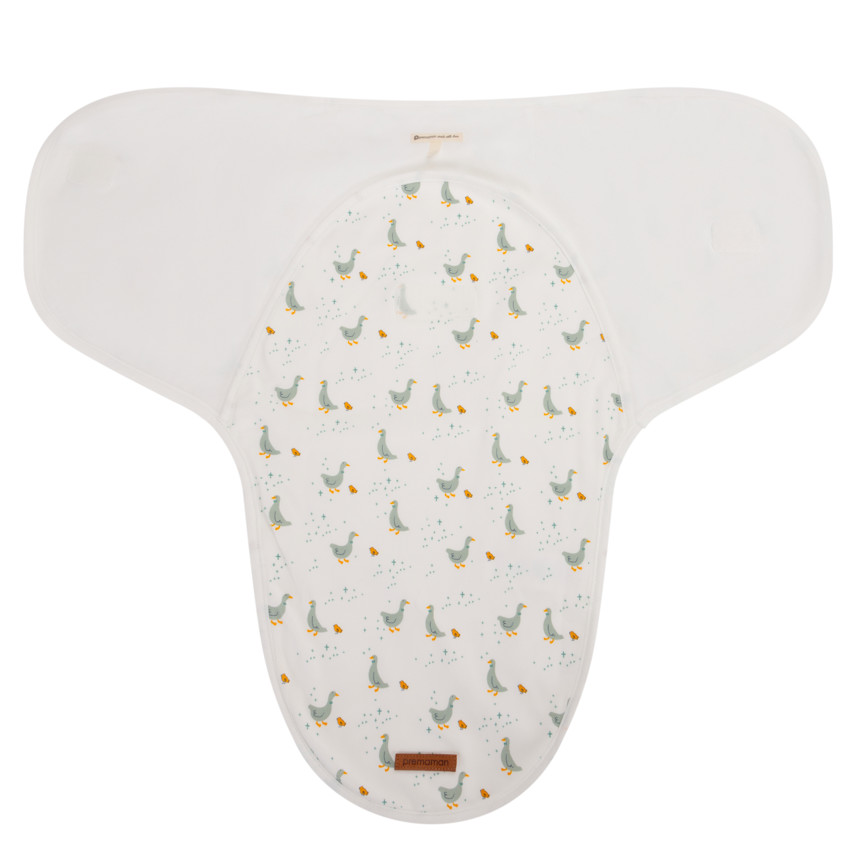 Deken met afdruk van ganzen 