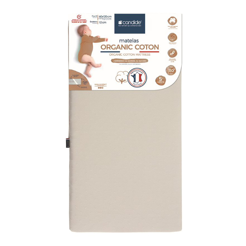 Matelas Organic Coton 60 x 120 cm 