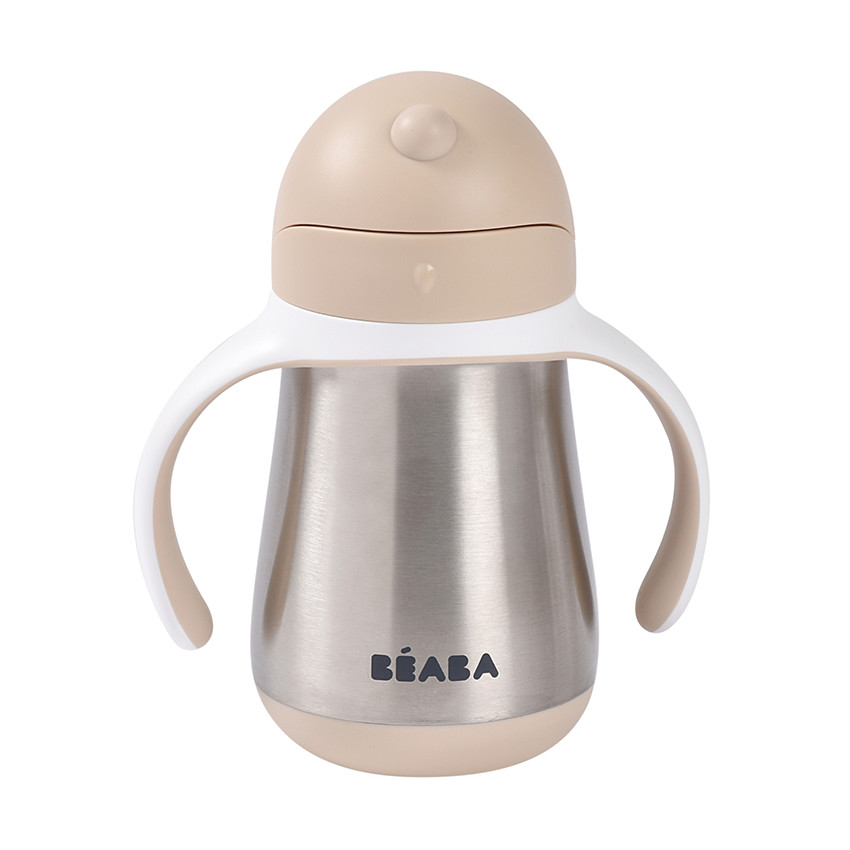 Tasse à paille en inox 250ml argile 