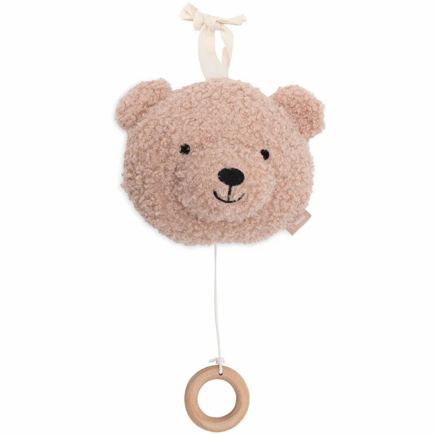 Peluche musicale en bouclettes Teddy Bear wild rose 