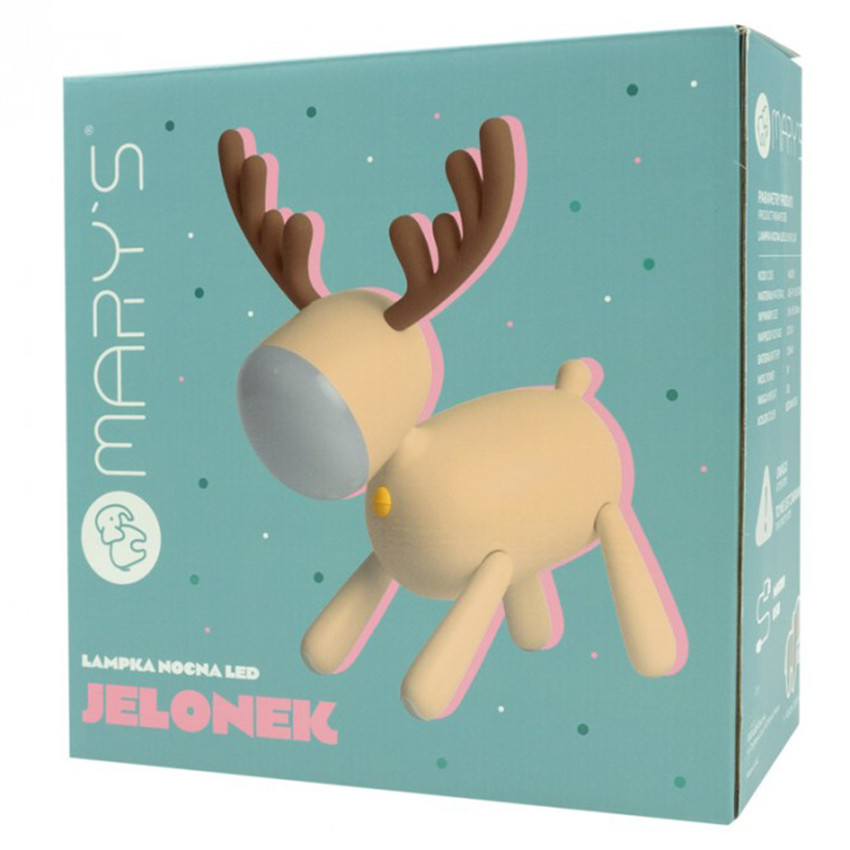 Veilleuse LED Cerf Beige 