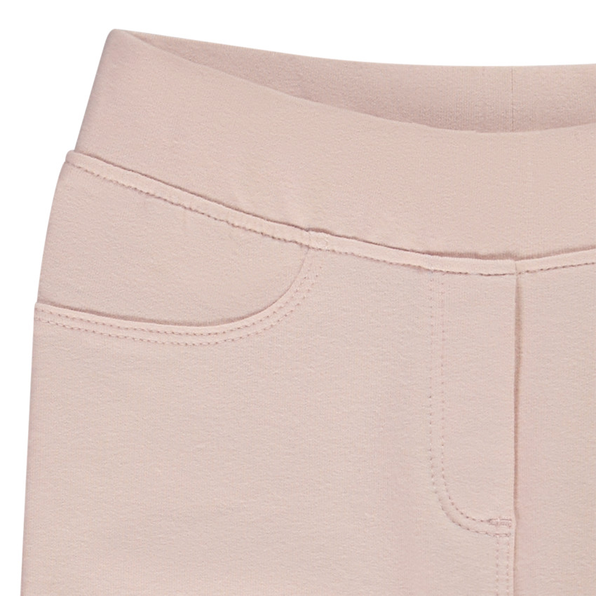 Jegging en molleton uni fille 