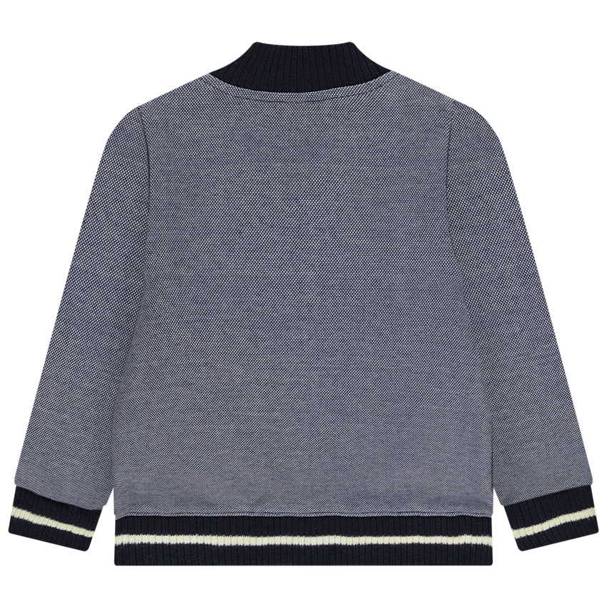 Vest in gaas met Teddy-kraag en borduursel voor baby jongen 