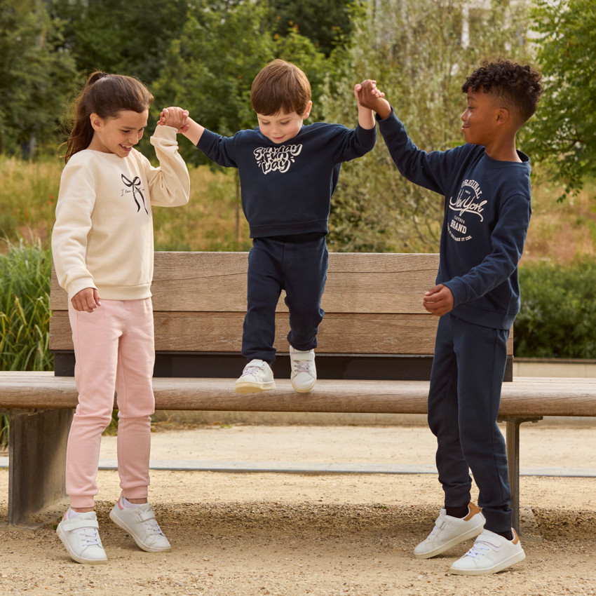 Joggingbroek in fleece voor jongens 