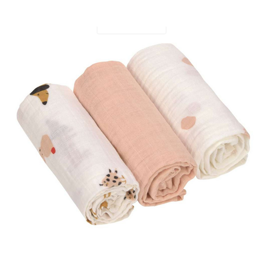 Doek Tetra Mousseline 85x85cm - Orange Spicy  